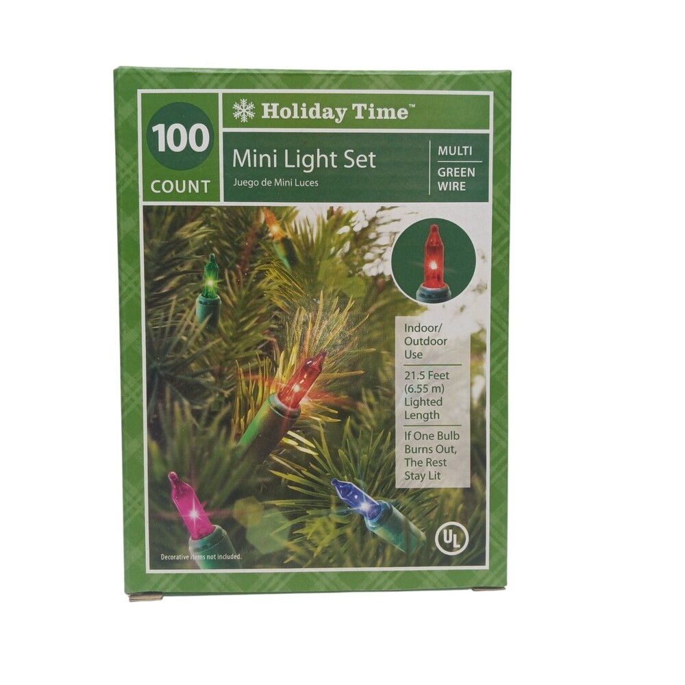 Holiday Time Mini Multi Color 400 Christmas Lite Indoor/Outdoor 4 BOX BUNDLE New